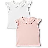 Amazon Essentials x Sofia Grainge Toddler and Baby Girls' Short Sleeve Blouse