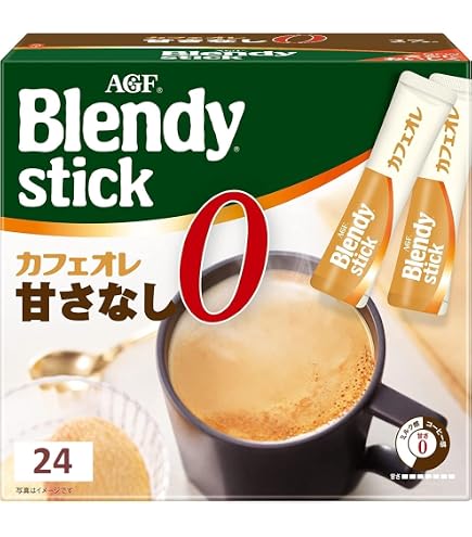 Amazon.com : AGF Blendy Stick Cafe au Lait Unsweetened 27 sticks
