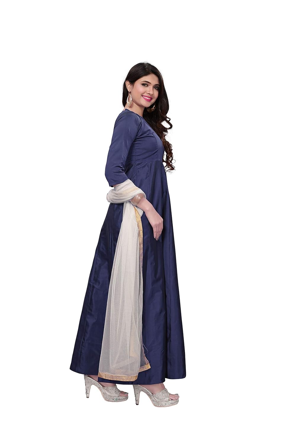 royal export women's tafeta silk party wear gown