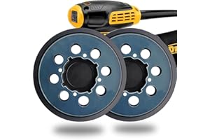 TOCKROP 2 Pack 5 Inch 8 Hole Hook and Loop Replacement Sander Pads for DeWalt DWE6421-B2 DWE6421-B3 DWE6423/6423K DWE6421/6421K DCW210B Random Orbit Sander - Sanding Backing Pad