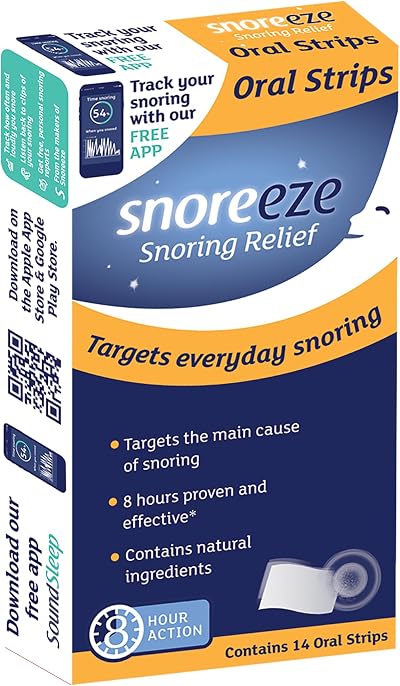 Snoreeze Anti-Snoring Oral Strips 14 Count Brand Snoring Aid
