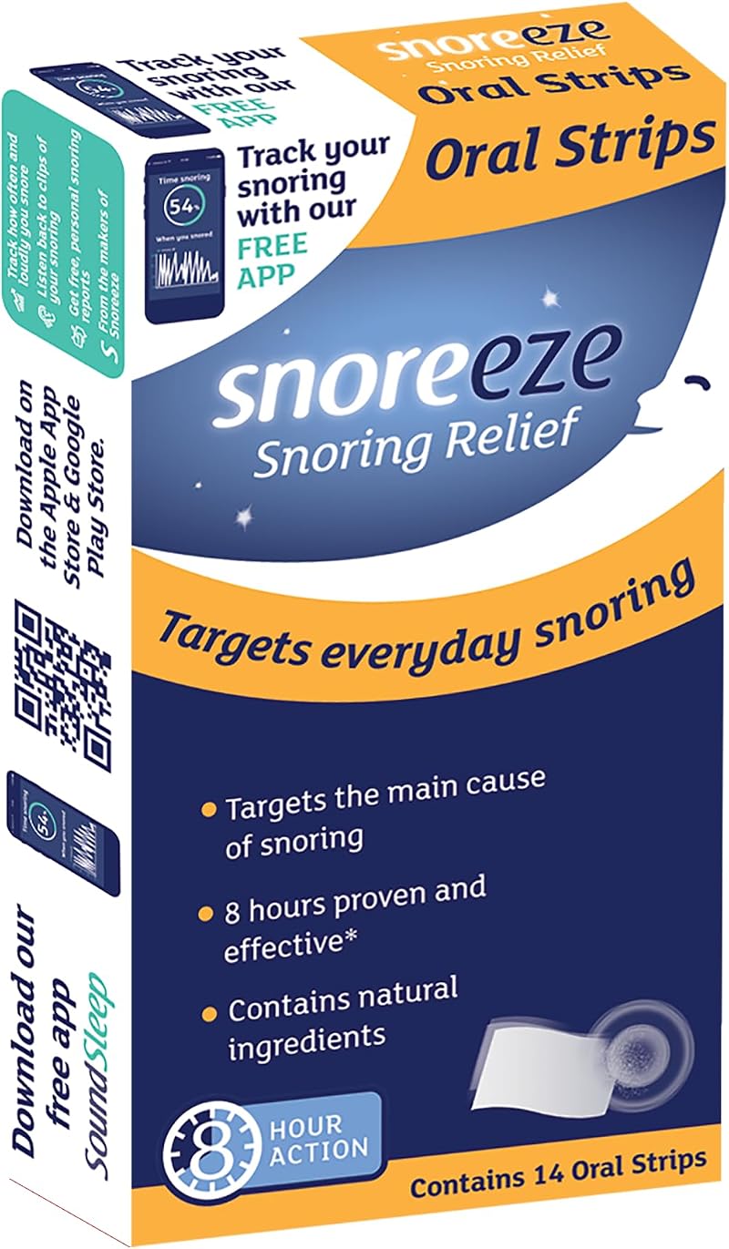 Snoreeze Anti-Snoring Oral Strips 14 Count Brand Snoring Aid