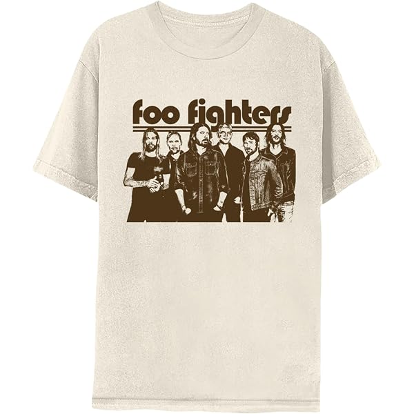 Official Foo Fighters Distressed FF Logo T-Shirt - Men's Black Band Tee, Unisex Sizing - View #8