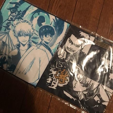Amazon 銀魂 大銀魂展 ミニタオル 2枚セット 万事屋 真選組 坂田銀時 志村新八 神楽 土方十四郎 近藤勲 沖田総悟 アニメ 萌えグッズ 通販