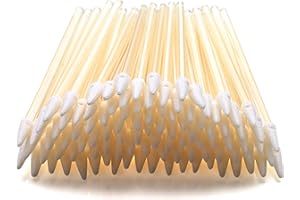 AAwipes ESD Swabs Foam Tip Swabs (100pcs, Transparent) Cleaning Swabs for Electronics, Anti-Static Mini Tipped Sponge Sticks 
