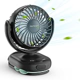 momcozy Portable Stroller Fan with Clip 4-Speed Personal Mini Fan 0.11kg