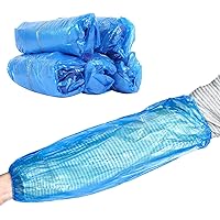 JADE KIT Disposable Arm Covers - 100PCS - Waterproof Plastic Sleeves with Elastic Straps, Durable Sleeve Covers for Restauran