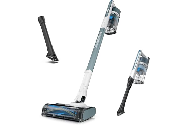 Shark® PowerPro Plus Cordless Stick Vacuum, Pure Water, IZ377H | Lightweight, FloorDetect Technology, HEPA Filter, 50-Min Run
