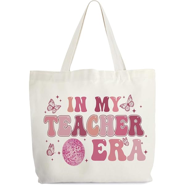 Make-up-Tasche ‚Groovy It‘s Me Hi I‘m The Teacher‘ – Aus Leinen, 19x25 Cm, Perfekt Als Lehrer-Geschenk & Kulturbeutel