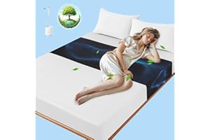 Grounding Sheet for Bed, Grounding Half Sheet Fits All Bed Sizes, Organic Cotton and Silver Fiber, Indoor Grounding Sheets fo