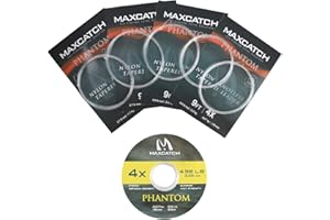 Maxcatch Tapered Leader and Tippet Combo 9ft 3X/4X/5X/6X for Fly Fishing