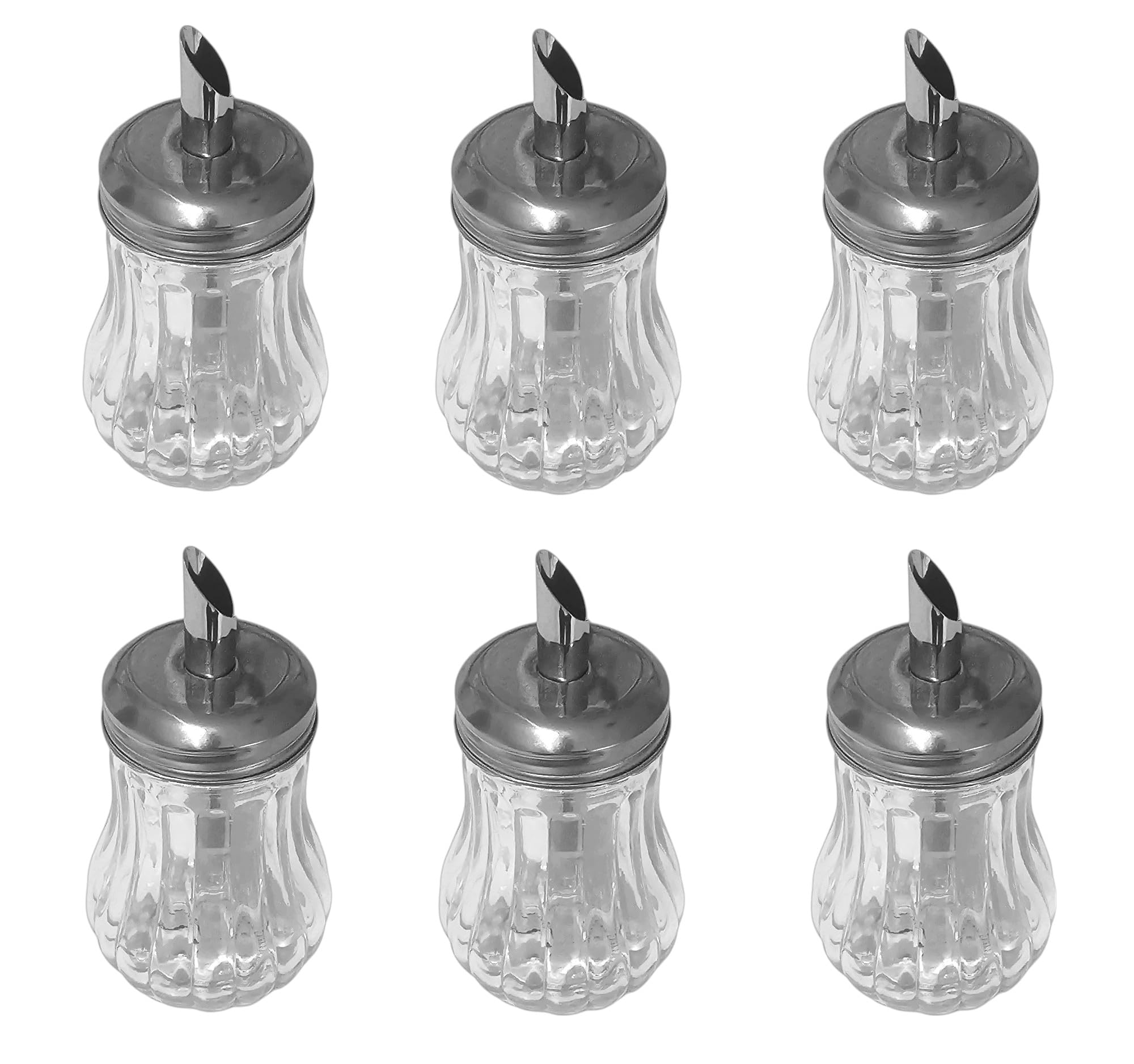 LISSEK Provance Sugar Dispenser, Glass Sugar Dispenser, Capacity: 200 ml (6)