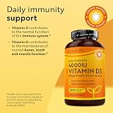 Nutravita Vitamin D 4000 IU 500 Tablets UK Made High Strength D3 view 2