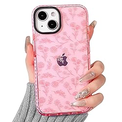 NITITOP Compatible for iPhone 15 Case Cute Flower