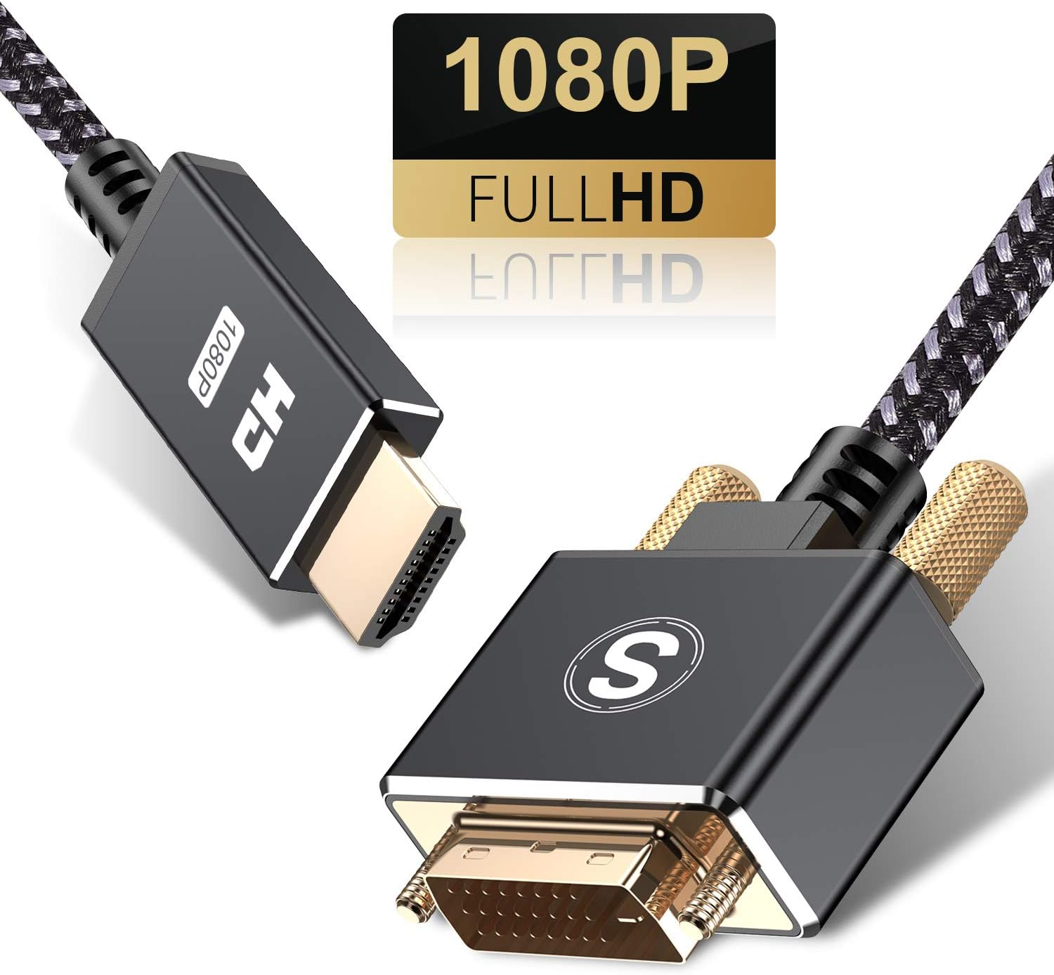 DVI To HDMI 2m, Sweguard HDMI to DVI Adapter Cable Amazon.co.uk