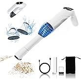 RFVUC Cordless Handheld Vacuum Cleaner, 12KPa Strong Suction & 180° Rotatable Head, 2 in 1 Nozzles for Pet Hair/Car/Home, USB-C Rechargeable, 2 Speed Modes, Mini Portable Vacuum for Office Cleaning