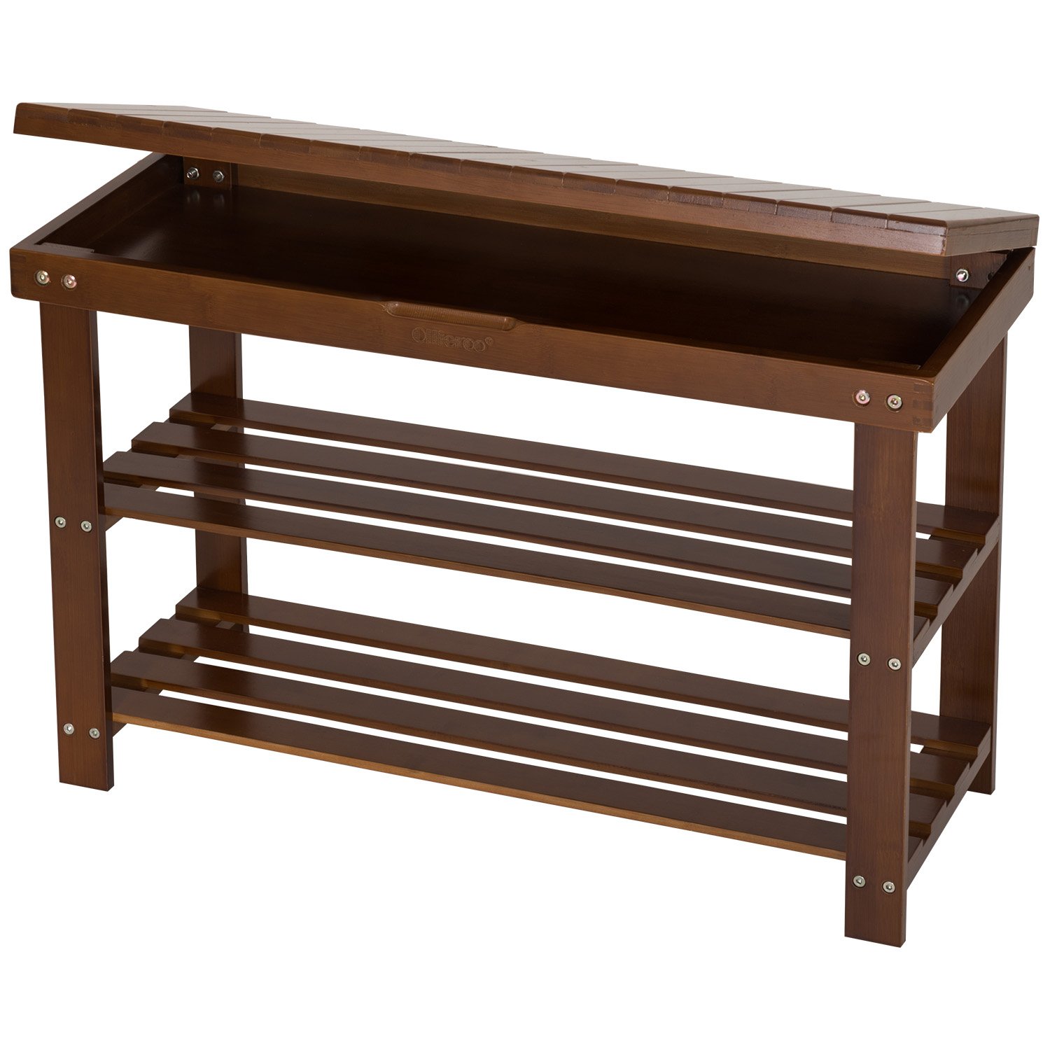 Best 2 Tier Bamboo Bench Shoe Rack