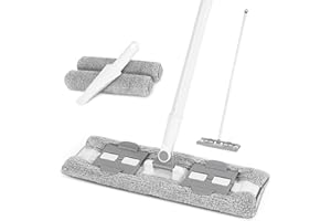 BOOMJOY Microfiber Mops for Floor Cleaning with 2 Washable Pads, Wet and Dry Mops for Hardwood Floor Cleaning, Laminate Floor Cleaner Mop