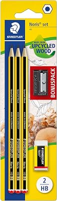 Noris 120 Set escolar – 3 HB, goma & sacapuntas