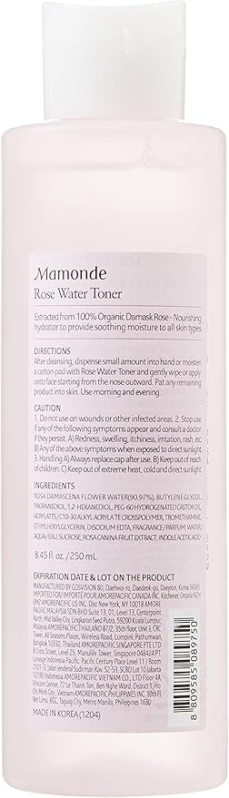 korean rose water toner