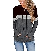 MixShe Women’s 2025 Fall Long Sleeve Hoodie Pullover Sweatshirt Lightweight Casual Tops Blouse