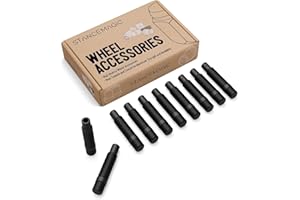 STANCEMAGIC 10pcs - 14x1.5 to 14x1.5 Wheel Stud Conversion - 32mm Shank Length - Compatible with Audi Volkswagen TT A3 A4 S4 A5 S5 A6 S6 A7 S7 A8 S8 B5 B6 B7 B8 Jetta Golf GTI R32 Black