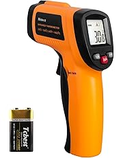 Termometro a Infrarossi, Helect Termometro Laser Digitale Pistola Infrarossi Range da -50°C a 550°C, LCD Retroilluminato, Batteria Inclusa