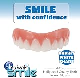 Instant Smile Comfort Fit Flex Cosmetic Upper Teeth Bright White Veneer view 2