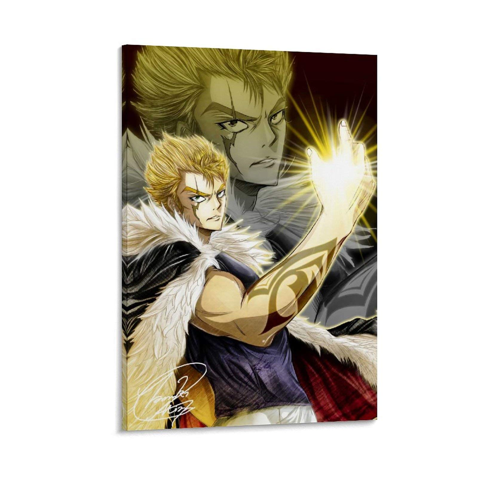 Junxian Fairy Tail Anime Poster Laxus Poster Decorative Painting Canvas Wall Art Living Room Posters