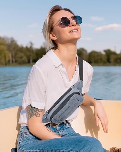 WATERFLY Fanny Pack Waist Bag: Runner Small Hip Pouch Bum Bag