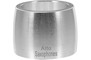 Milisten Alto Saxophone Ligature Clip Metal Mouthpiece Accessory for Wind Instrument Alto Sax Ligature Ring Replacement Compact 1.34X1.34X0.98 Inch Saxophone Part