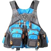 Multifunctional Kayak Life Jackets for Adults - Fishing, Multi Pocket Portable Detachable Clothing with Floating Material Breathable Life-Saving Rock Fishing