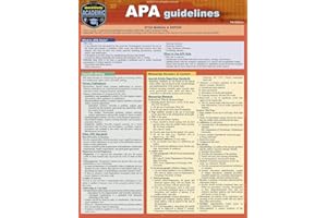 APA Guidelines: Quickstudy Laminated Reference Guide