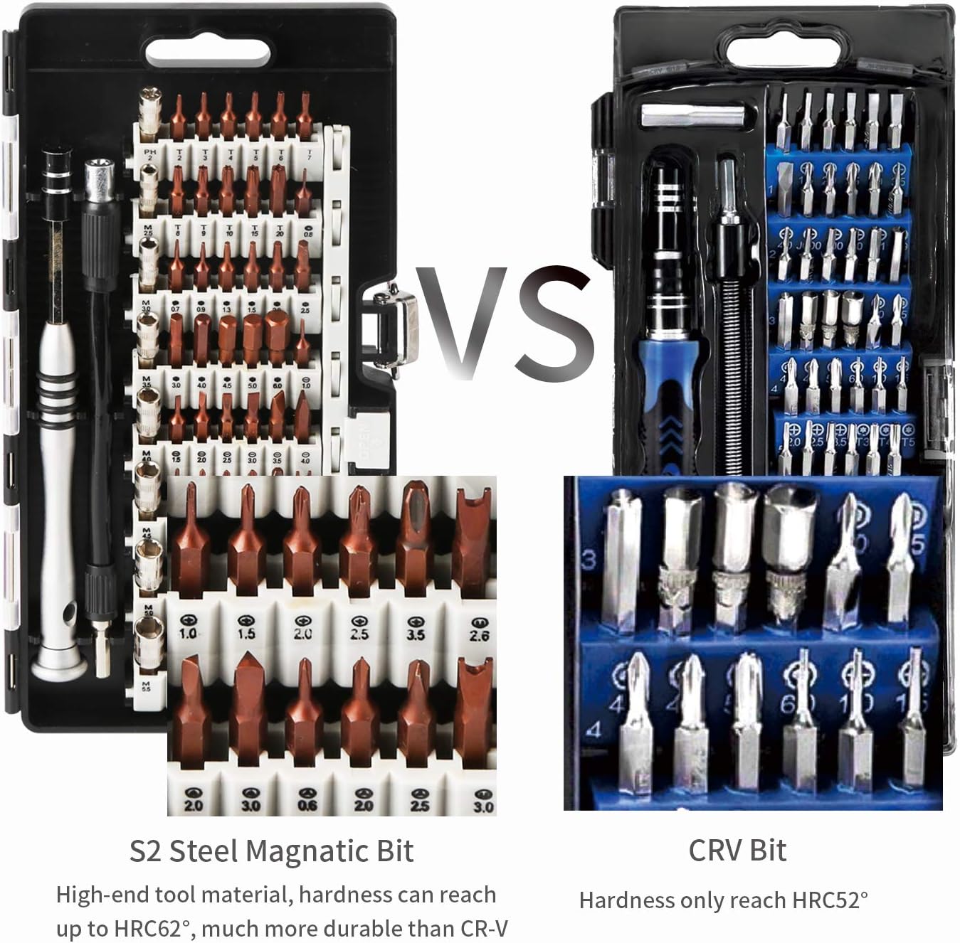 Kaisi 70 in 1 Precision Screwdriver Set Professional Electronics Repair Tool Kit with 56 Bits Magnetic Driver Kit, Anti Static Wrist Band, Spudgers for Tablet, Macbook, PC, iPhone, Xbox, Game Console: Electronics