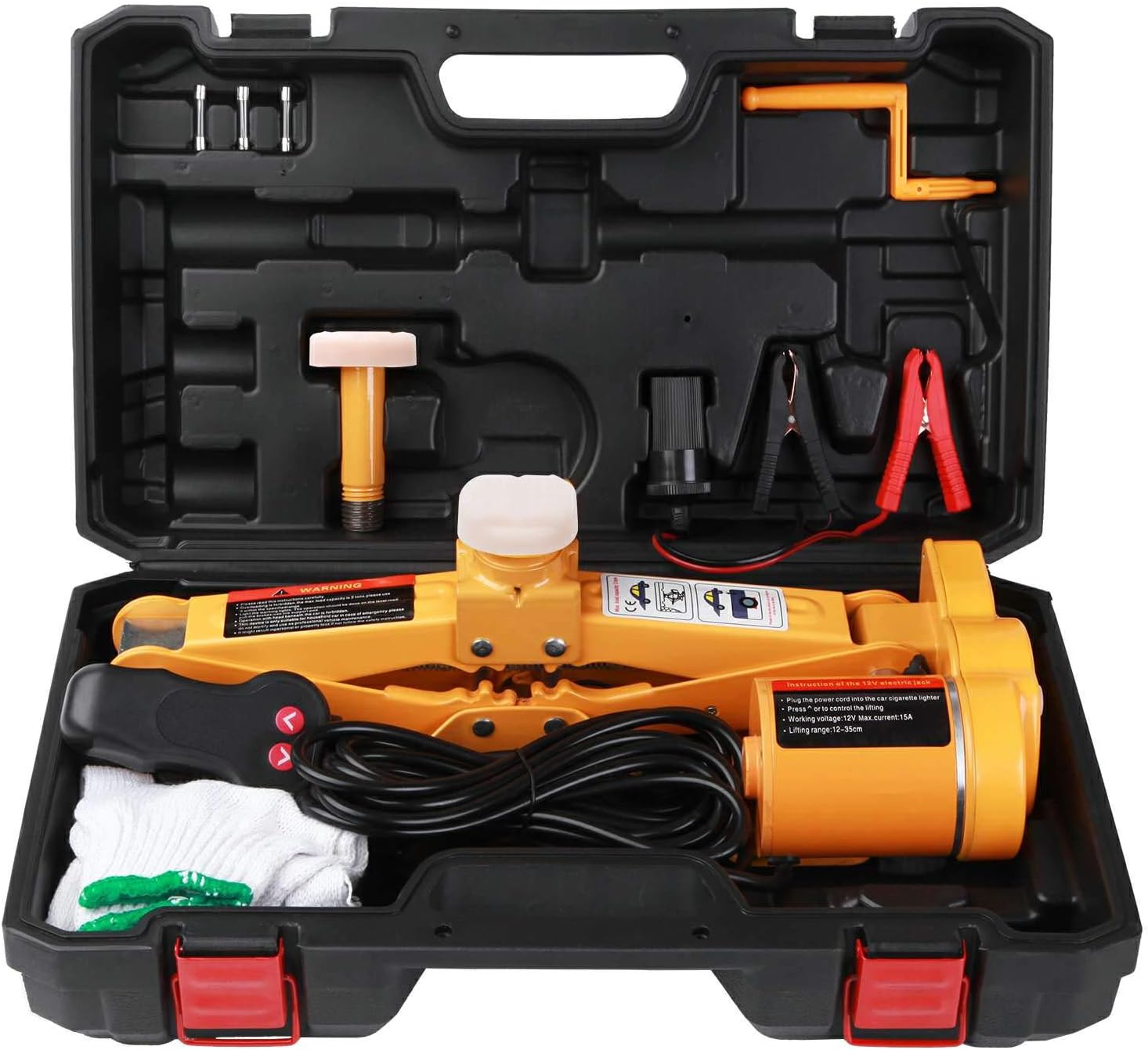 Electric Car Jack 3 Ton by ROGTZ DC 12v All-in-one Automatic Sedan SUV Lift Scissor Jack Car Repair Tool