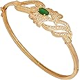 Touchstone Indian Bollywood Trendy Cubic Zirconia CZs Designer Jewelry Bracelet in Gold Or White Tone for Women.