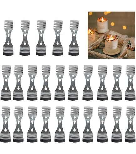 25-Pack Stainless Steel Candle Wick Holders - 10cm/4" Wick Centering Tools For DIY Candle Making