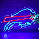 Football Neon Sign for Wall Decor Football Neon Light for Rugby Fans LED Sign for Man Cave Rugby Team Light for Club Garage Living Room Bar Birthday Gifts Size15.3 * 10.9In