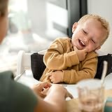 hauck Beta+ White Wooden High Chair Set 6 Months to 90 kg with Wheels view 3