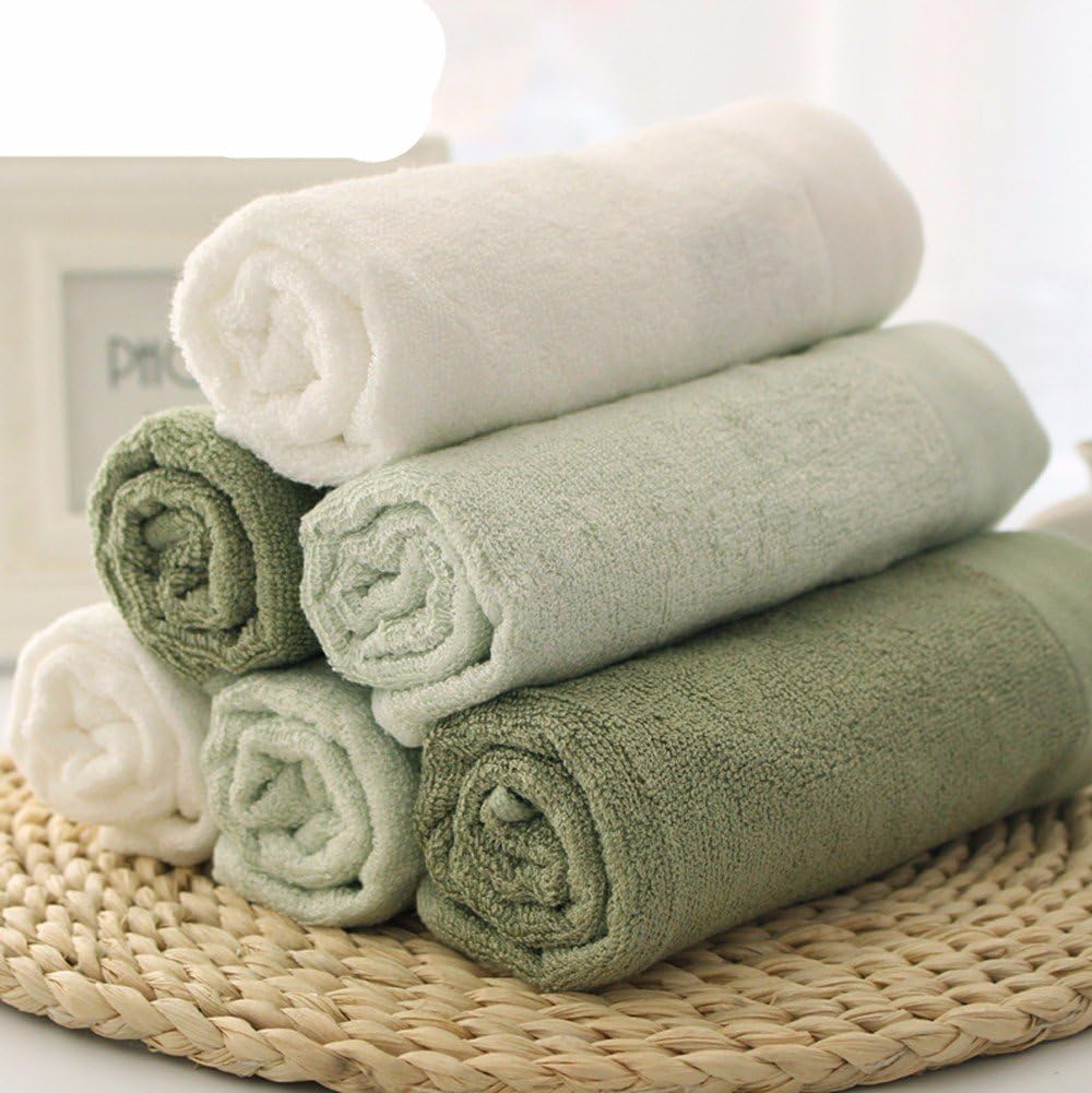 DHJUST Bamboo Fiber Towel Soft Water Baby Towel Small Towel Adult Washcloth Towel The 36X33Cm