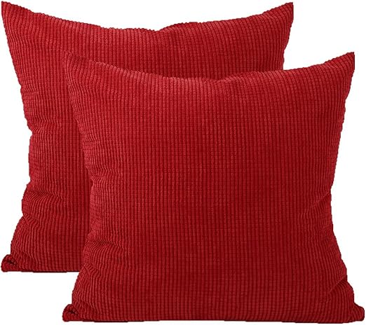 Amazon Com Uxcell Super Soft Corn Corduroy Throw Pillow Covers