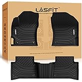 LASFIT 3D Custom Fit Floor Mats for Toyota Corolla 2020–2026 Sedan, All-Weather, Reinforced TPE,Anti-Slip Car Floor Mats 1st & 2nd Row, 3pcs, Black