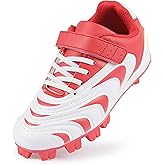 CAMVAVSR Unisex-Child Baseball Cleats Kids Softball Shoes for Boys Girls Rubber Molded Little Children Big Youth Sneakers Easy to Wear Sports Footwear