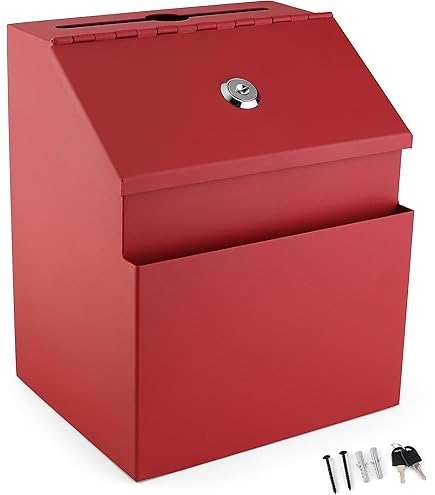 Yaocom Metal Donation Box Collection Safe Suggestion Box With Slot And - View #4