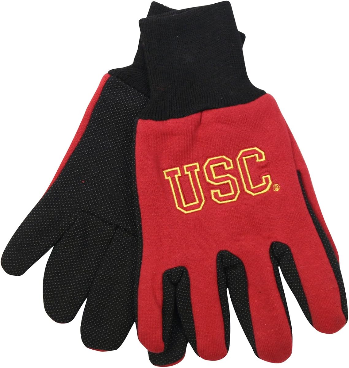 NCAA School Logo Grip Gloves USC Trojans Football Receiving Gloves Clothing