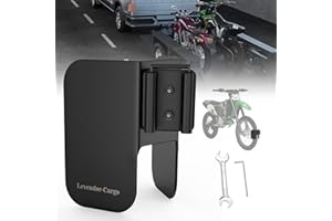 LEVENDOR E-Track Dirt Bike Wheel Chocks,Bike and Dirt Bike in Enclosed Trailer/Garage/Trucks with E-Track,fit Tire Up to 6 Inches,Heavy Duty 10 Gauge Steel E Track Wheel Chock(1 Pack)