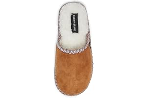 Lucky Brand Micro-Suede Memory Foam Boys Slippers - Closed Toe Plush Lined House Shoes/Kids Slippers