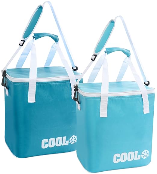 com-four® 2X Cooler Bag - Clásico Termo-Nevera Plegable, Bolsa con ...