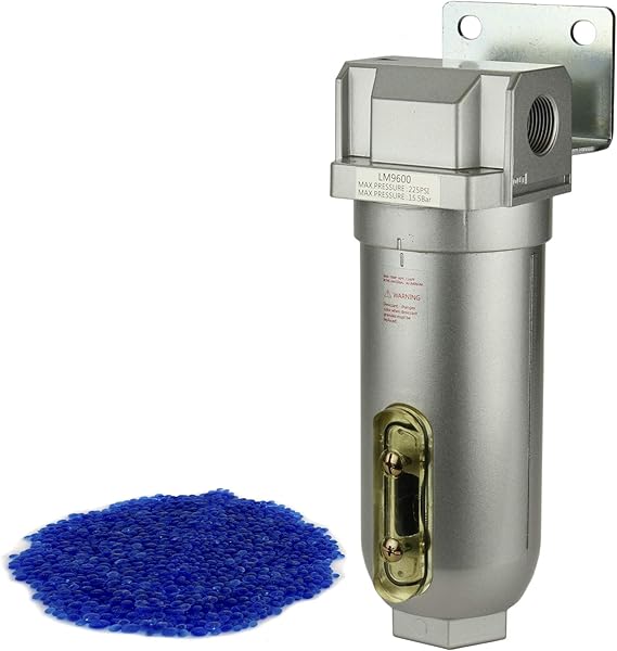 3/4" Compressed Air In Line Desiccant Dryer Moisture / Water Filter