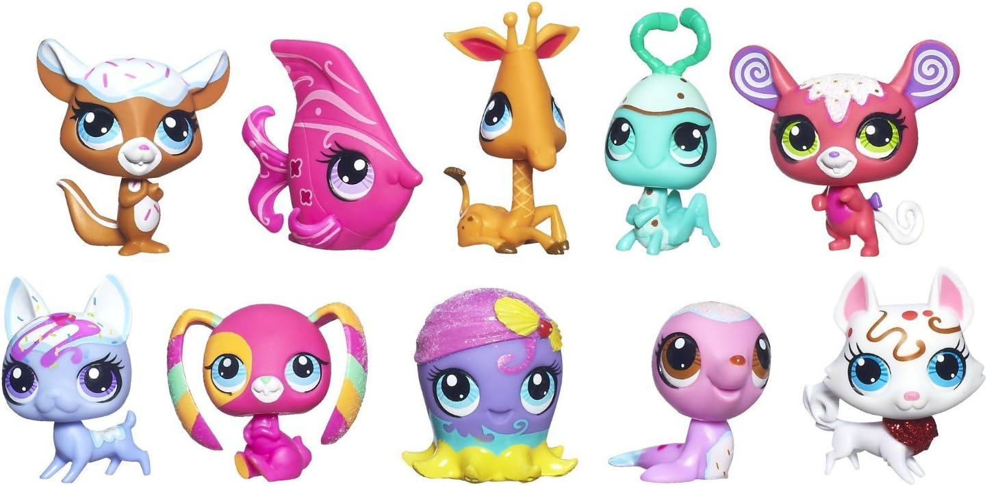 Littlest Pet Shop SUNDAE SPARKLE Pets 10 Pack Amazon.co.uk Toys & Games